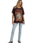 Lainey Wilson Call A Cowboy Oversized Graphic T-Shirt in Mole