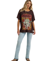 Lainey Wilson Call A Cowboy Oversized Graphic T-Shirt in Mole