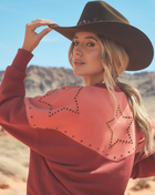 Lainey Wilson Studded Star Sweatshirt in Western Star