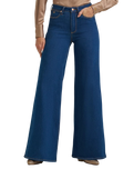 Lainey Wilson Cheeky Wide Leg Jeans in Wrangler Blue