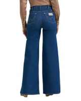 Lainey Wilson Cheeky Wide Leg Jeans in Wrangler Blue