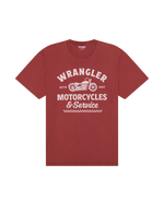 The Wrangler Mens Americana T-Shirt in Ruby