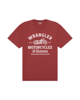 The Wrangler Mens Americana T-Shirt in Ruby