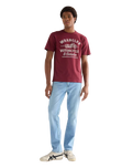 Americana T-Shirt in Ruby Wine