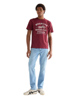 Americana T-Shirt in Ruby Wine