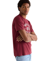 Americana T-Shirt in Ruby Wine