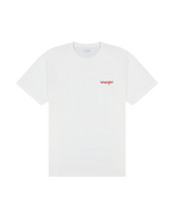 The Wrangler Mens Cowboy Country Vintage T-Shirt in Worn White