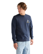 Embroidery Sweatshirt in Navy