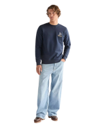 Embroidery Sweatshirt in Navy