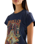 Shrunken Band T-Shirt in Navy