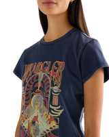 Shrunken Band T-Shirt in Navy