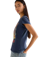 Shrunken Band T-Shirt in Navy