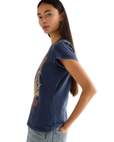 Shrunken Band T-Shirt in Navy