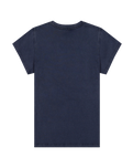 The Wrangler Womens Shrunken Band T-Shirt in Navy