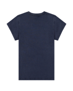The Wrangler Womens Shrunken Band T-Shirt in Navy
