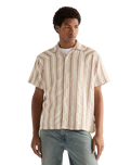 Resort Shirt in Tan Ruby Wine