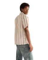 Resort Shirt in Tan Ruby Wine