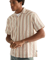Resort Shirt in Tan Ruby Wine