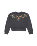 The Wrangler Womens Embrodiered Sweatshirt in Faded Black