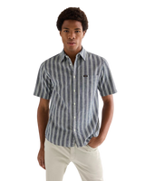 Chambray Shirt in Dark Stripe