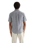 Chambray Shirt in Dark Stripe