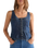 Pleated Corset Top in Lone Rider