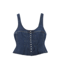 The Wrangler Womens Pleated Corset Top in Lone Rider