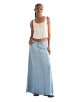Radiating Maxi Skirt in Desert Sand