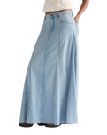 Radiating Maxi Skirt in Desert Sand