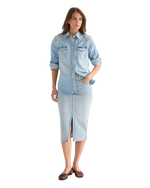 Pencil Skirt in Sagebrush