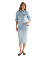 Pencil Skirt in Sagebrush