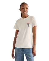 Sign Off T-Shirt in Worn White