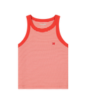The Wrangler Womens Ringer Vest in Flame Scarlet