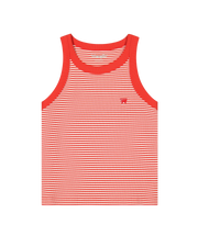 The Wrangler Womens Ringer Vest in Flame Scarlet