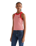 Ringer Vest in Flame Scarlet