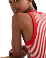 Ringer Vest in Flame Scarlet