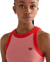 Ringer Vest in Flame Scarlet