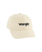 The Wrangler Mens Logo Cap in Ecru