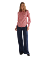 Western Shirt in Flame Scarlet