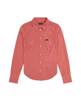 The Wrangler Womens Western Shirt in Flame Scarlet