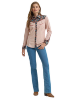 Lainey Wilson Prarie Print Shirt in Pink