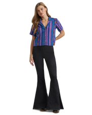 Lainey Wilson Jacquard Shirt in Blue Violet