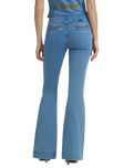 Lainey Wilson Novelty Pull On Flare Jeans in Blue