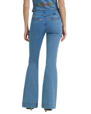 Lainey Wilson Novelty Pull On Flare Jeans in Blue