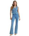 Lainey Wilson Novelty Pull On Flare Jeans in Blue