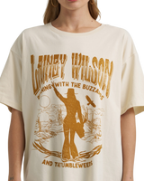 Lainey Wilson Buzzards T-Shirt in Cream