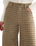 Canyon Houndstooth Trousers in Bison