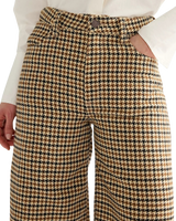 Canyon Houndstooth Trousers in Bison