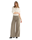 Canyon Houndstooth Trousers in Bison