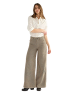 Canyon Houndstooth Trousers in Bison